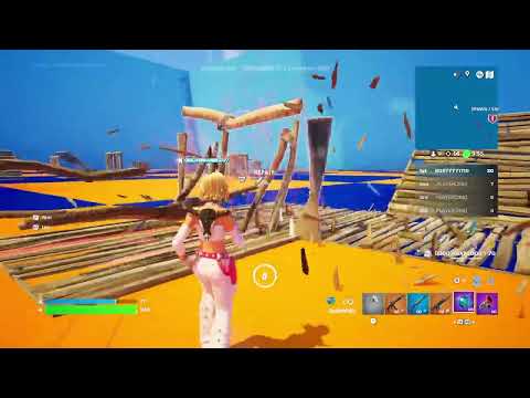 playing fortnite with davis (sweet potatoe head self)