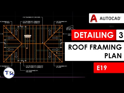 DETAILING Part 3 (Roof Framing Plan) in AutoCAD Architecture 2023