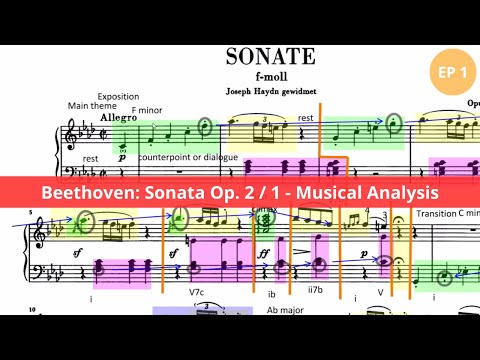 Understanding Beethoven's Piano Sonata No. 1, 1st mov. | EP 1