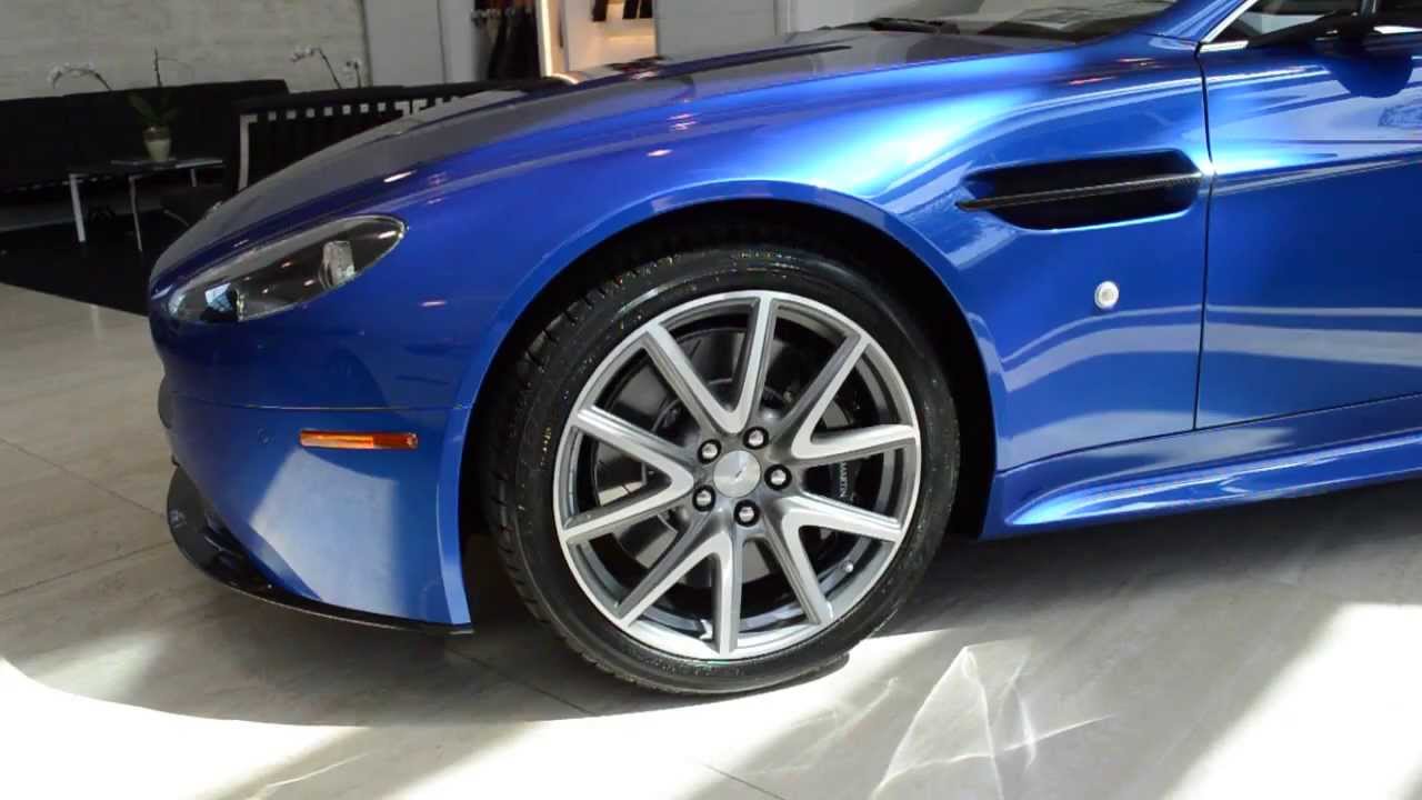 2013 Aston Martin V8 Vantage S coupe Cobalt blue HD details