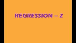 Download Lagu REGRESSION ANALYSIS ISI ,DSE ,JNU ,BSC ,UPSC ,MIT ,IIT ,NPTEL ,GATE ,IIT JAM ,IIT JEE ,IGIDR ,CPT Thumbnail