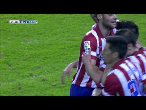 Gol de Villa (0-1) en el Celta de Vigo - Atlético de Madrid - HD