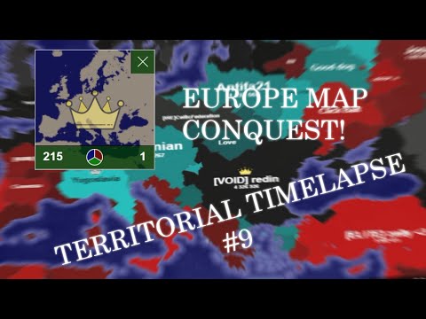 CONTEST GAME EUROPE DOMINATION! TERRITORIAL.IO TIMELAPSE #9