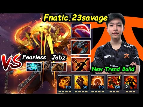 Fnatic 23savage [Ember Spirit] Beast Carry Road to Top1 vs Fearless Jabz Dota 2 7.26 pro gameplay