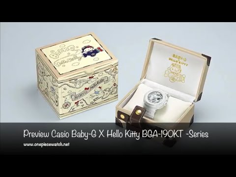 Preview รุ่นใหม่ปี2018 Casio Baby-G X Hello Kitty รุ่น BGA-190KT  Series