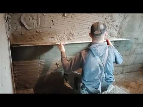 Tynk cementowo wapienny jak to zrobic? (Tynkowanie  ręczne|)  Przemo budowlaniec