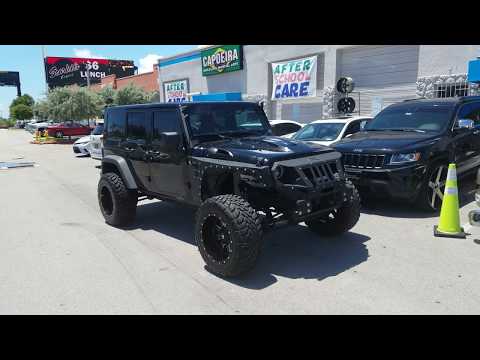 877-544-8473 20x12 Fuel Maverick Jeep Wrangler Rubicon Black Rims Lifted Trucks