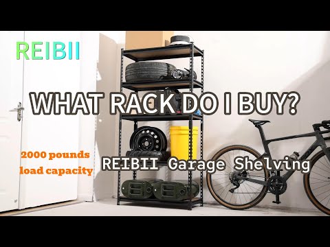REIBII 72"H Garage Shelving Heavy Duty, 2000 lbs load capacity