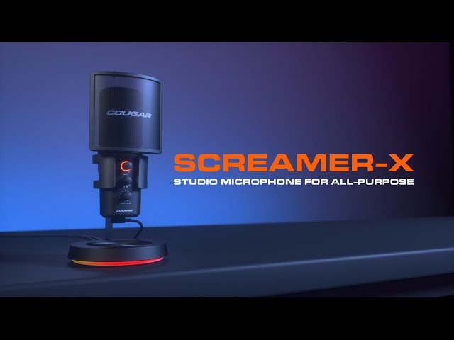 Microfono USB omnidirezionale Cougar Screamer-X video