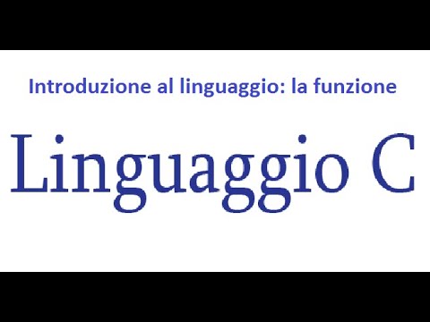 168 Introduzione al linguaggio C: la funzione