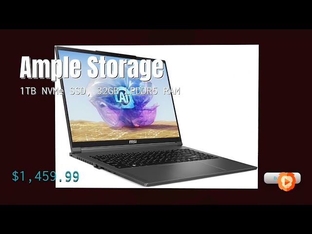 Vídeo relacionado con MSI Creator A16 AI A3XVFG-243ES portátil para Creadores 16 pulg, 16:10 QHD (2560x1600) OLED, 240Hz, AMD Ryzen AI 9 HX 370, RTX 4060, 32GB RAM, 1TB SSD, Windows 11 Pro NextGen Premium, QWERTY Español