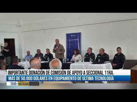 Comisión de apoyo donó materiales de alto valor en Capilla del Sauce