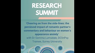 'Cheering on from the side-lines: the perceived impact of romantic partner's commentary & behaviour'