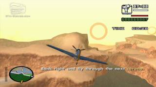 GTA San Andreas - Walkthrough - Pilot School #4 - Circle Airstrip and Land (HD)