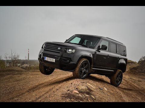 2022 Land Rover Defender offroad driving, hill climb, crossing axles, review