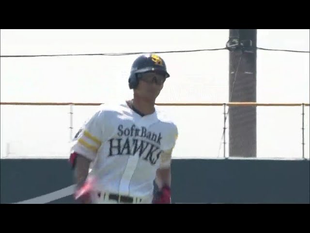 【ファーム】】今度は打で魅せる!! ホークス・明石 反撃のソロHR!! 2018/6/1 H-T(ファーム)