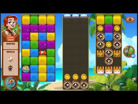 Lost Island Blast Adventure Level 1666 - NO BOOSTERS 🏝️ | SKILLGAMING ✔️