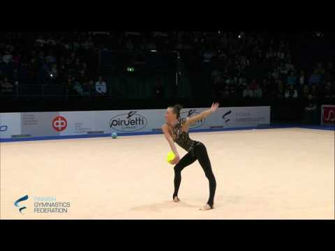 Rizatdinova Ganna Ball - Rhythmic Gymnastics World Cup 2016 Espoo