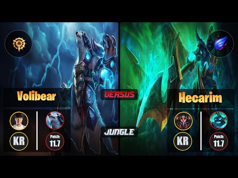 Haru VOLIBEAR (Jungle) [Press the Attack] VS HECARIM - Grandmaster KR Patch 11.7