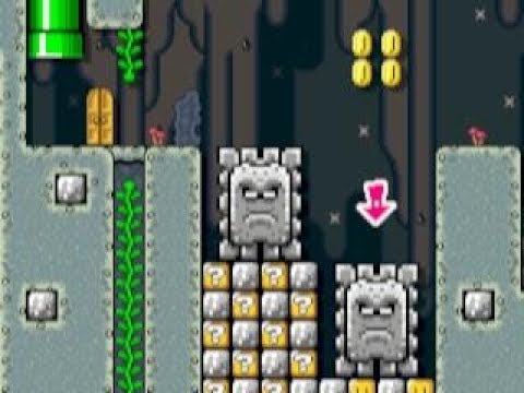 Spinning Cape Cave ⚡️ by Riku ⚡️ Super Mario Maker Raw Gameplay