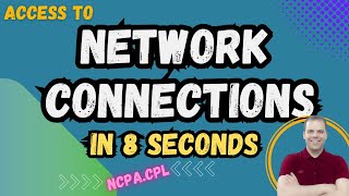How to Open Network Connections in 8 Seconds | How to Find Network Connections