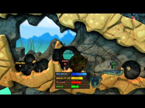 Worms Revolution: Online Deathmatch Gameplay