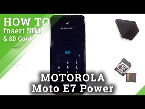 How to Insert Nano SIM and Micro SD Card in Motorola Moto E7 Power