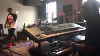 Production rehearsal for Blanca "Not backing down"