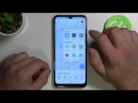 How to Change Google Maps Map Type on Alcatel 1S 2021?