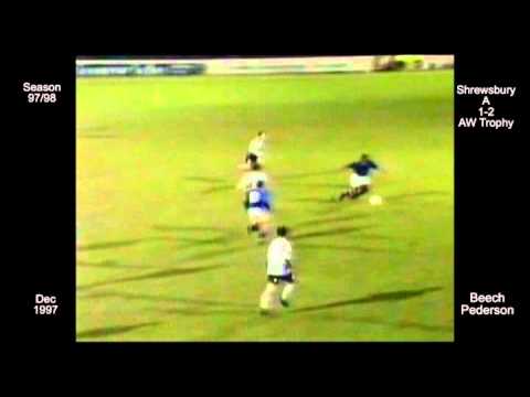 1997 - 98 Hartlepool FC 22 W Shrewsbury AutoWinCup - Beech Pederson