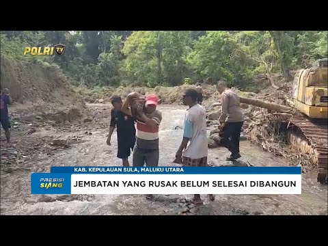 POLSEK SULABESI BARAT PERBAIKI JALAN ALTERNATIF YANG RUSAK AKIBAT LONGSOR