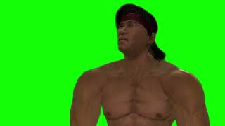 Liu Kang “grovel before Quan Chi?” Mortal Kombat 9 green screen