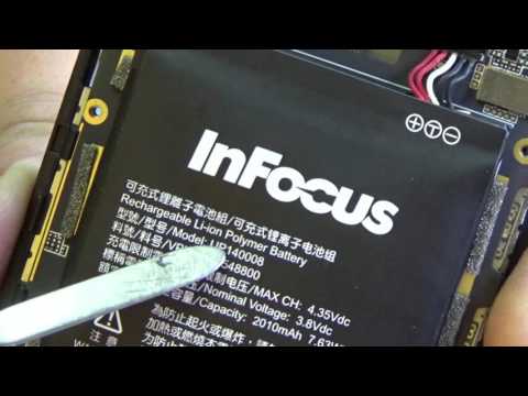 Как извлечь АКБ в телефоне InFocus M2? (How to remove the battery in the phone InFocus M2?)