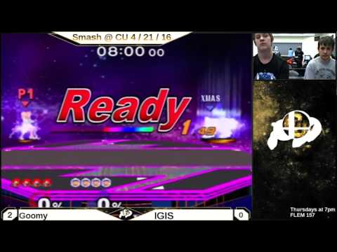 Smash @ CU Melee 4/21/16: Goomy vs. IGIS (Loser's Finals)