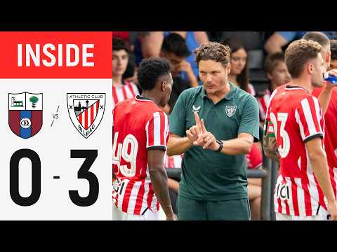 Imagen de portada del video INSIDE I CD Derio 0-3 Athletic Club I Pretemporada 2026/27 Denboraldiaurrea