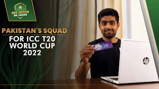 Pakistan's Squad For ICC T20 World Cup 2022 | PCB | MA2L