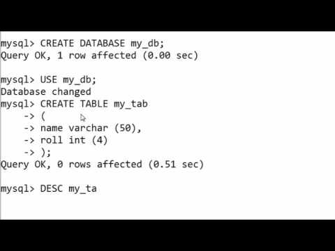 8 Describe Table in SQL Hindi