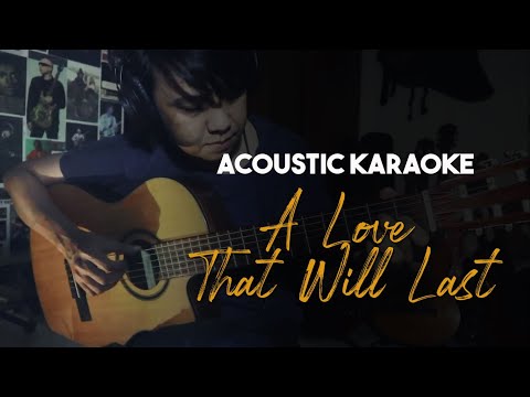 Renee Olstead - A Love That Will Last (Acoustic Guitar Karaoke with Lyrics)