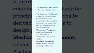 # 82 Materials - Empirical - Mechanistic Pavement Design