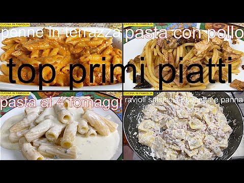 TOP 4 PRIMI PIATTI DELLA DOMENICA RICETTE GUSTOSE SEMPLICI E VELOCI