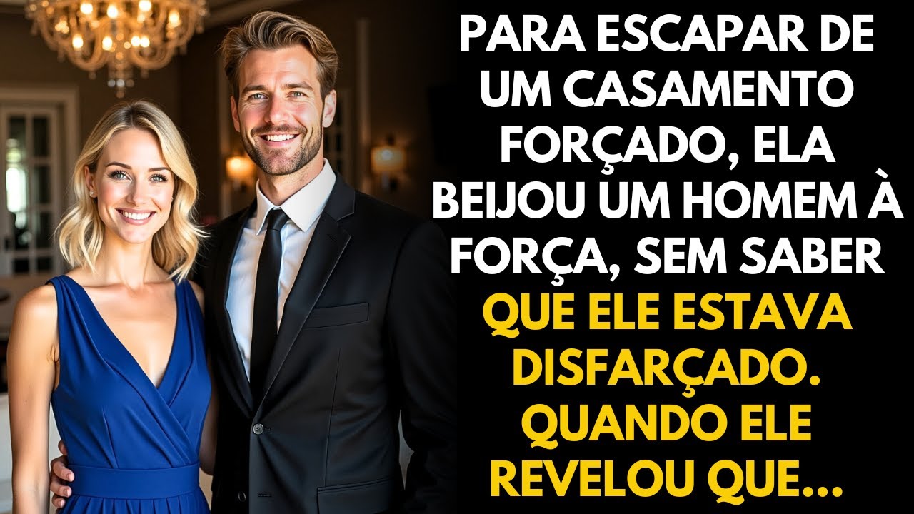 PARA ESCAPAR DE UM CASAMENTO FORÇADO, ELA BEIJOU UM HOMEM À FORÇA, SEM SABER QUE ELE ERA UM...