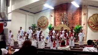 Tacoma Sunday school special choir performs- "O Holy Night- Brooklyn Tabernacle" Christmas Eve 2013