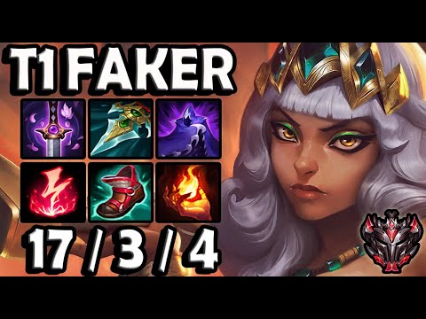 T1 Faker QIYANA vs LUCIAN [ MID ] Patch 11.6 Ranked Korea ✅