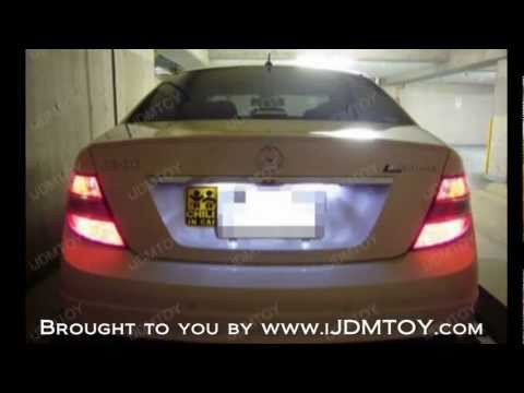 Error-Free LED License Plate Lights for Mercedes C Class