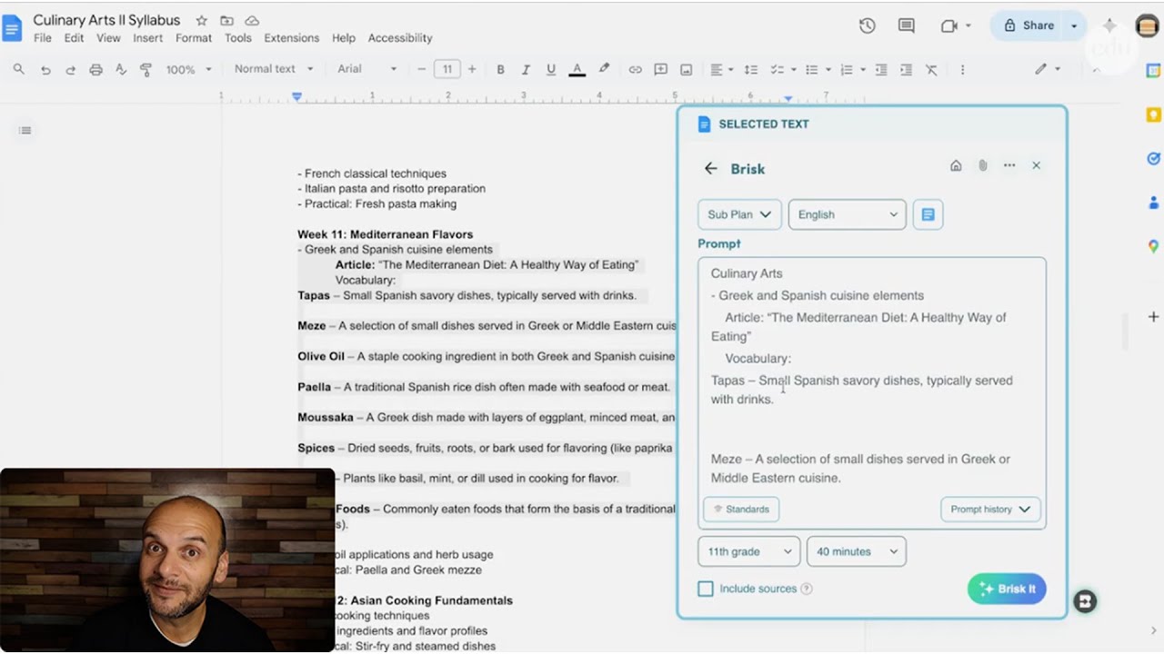 AI Tool Demo: Handling Teaching's Tough Tasks with Brisk Teaching