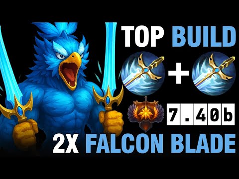 Kez Mid Double Falcon Blade Build — Patch 7.40b Dota 2