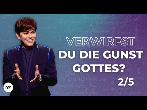 Verwirfst du die Gunst Gottes? 2/5 I Joseph Prince I New Creation TV Deutsch