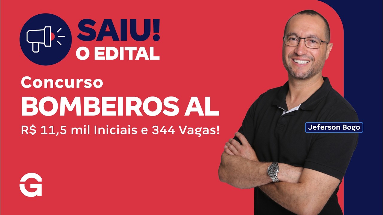 Concurso Bombeiros AL: Saiu o Edital! R$ 11,5 mil iniciais e 344 Vagas!