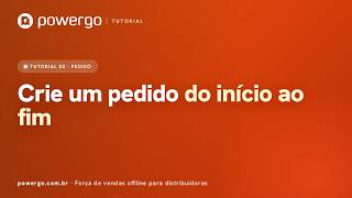 Como criar um pedido completo no app