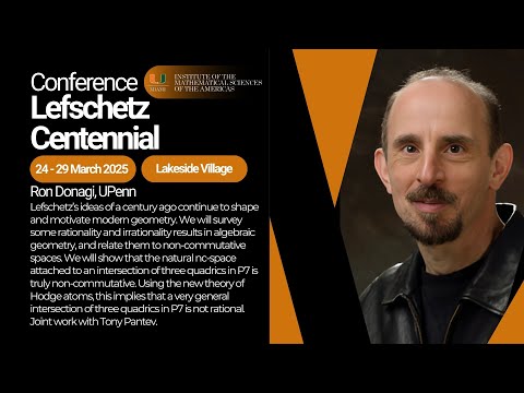 Ron Donagi, UPenn: On the irrationality of intersections of quadrics